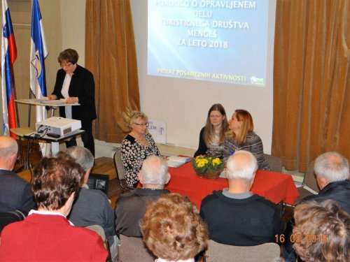 Poročilo predsednice gospe Zorke Požar o delu društva v letu 2018
